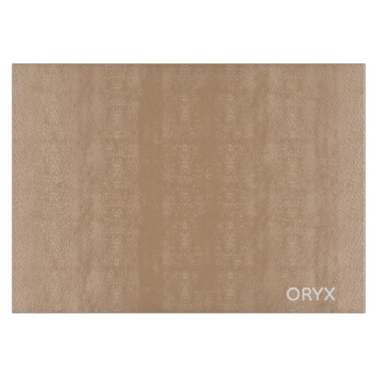 オリックスの茶色のベージュ色の名前 カッティングボード (正面)