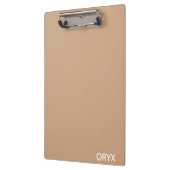 オリックスの茶色のベージュ色の名前 クリップボード (左)