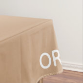 オリックスの茶色のベージュ色の名前 テーブルクロス (インサイチュ)