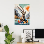 オリックスはフロートトリップを楽しむ ポスター (ホームオフィス)