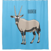 オリックス漫画イラストレーション シャワーカーテン (正面)