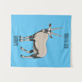 オリックス漫画イラストレーション タペストリー (正面(横))