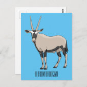 オリックス漫画イラストレーション ポストカード (正面/裏面)