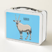 オリックス漫画イラストレーション メタルランチボックス (裏面)