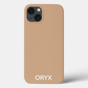 オリックス茶色ベージュ色名ケースメイトiPhoneケース iPhone 13ケース