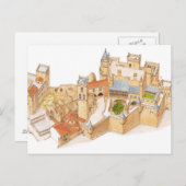 オリテ城。スペイン、ナバラ ポストカード (正面/裏面)