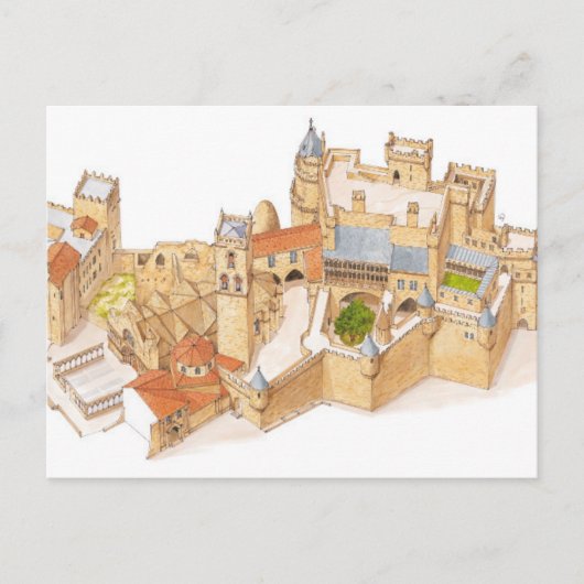 オリテ城。スペイン、ナバラ ポストカード (正面)