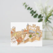 オリテ城。スペイン、ナバラ ポストカード (スタンド正面)