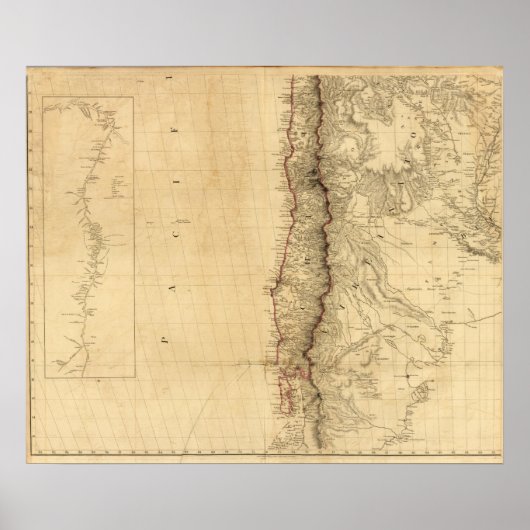 オリノコ川、ベネズエラ、コロンビア ポスター (正面)