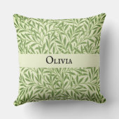 オリバエレガントア花のパタパーソナライズされたーン クッション (裏面)