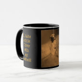 オリバーが付いているコーヒーを食べること マグカップ (正面左)