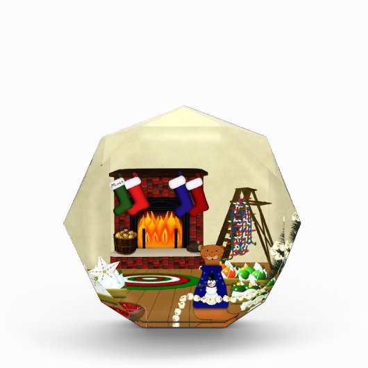 オリバーのクリスマスの飾り付け フォトブロック (正面)