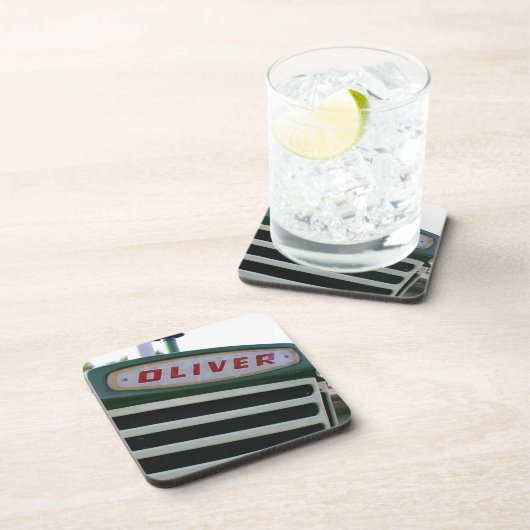 オリバーのトラクターの農機具のコースターのギフト コースター (右側)