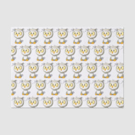 オリバーのフクロウのベビーシャワーのティッシュのギフト用包装紙 薄葉紙