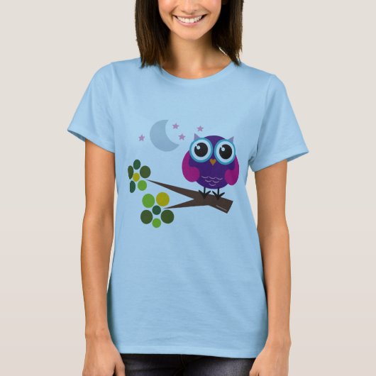 オリバーのフクロウのTシャツ Tシャツ (正面)