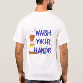 オリバーの手洗いアドバイス Tシャツ (裏面)