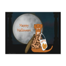 オリバーはハロウィーンの衣装を着てオーターのポーズをとった