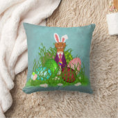 オリバーザオッターとイースター素晴らしエッグ狩り クッション (ブランケット)