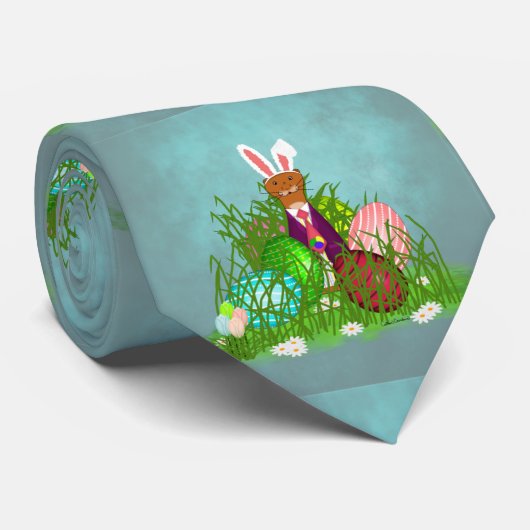 オリバーザオッターとイースター素晴らしエッグ狩り ネクタイ (ロール)
