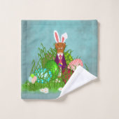 オリバーザオッターとイースター素晴らしエッグ狩り バスタオルセット (ウォッシュタオル)