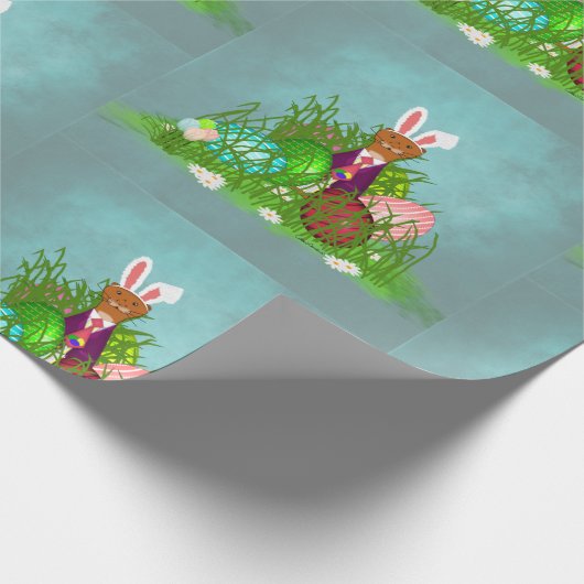 オリバーザオッターとイースター素晴らしエッグ狩り ラッピングペーパー (角)