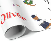 オリバーザオッタークリスマスランダムパターン ラッピングペーパー (ロールコーナー)