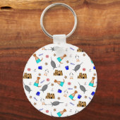 オリバーザオッターサマービーチバケーションパターン キーホルダー (正面)