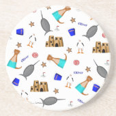 オリバーザオッターサマービーチバケーションパターン コースター (正面)