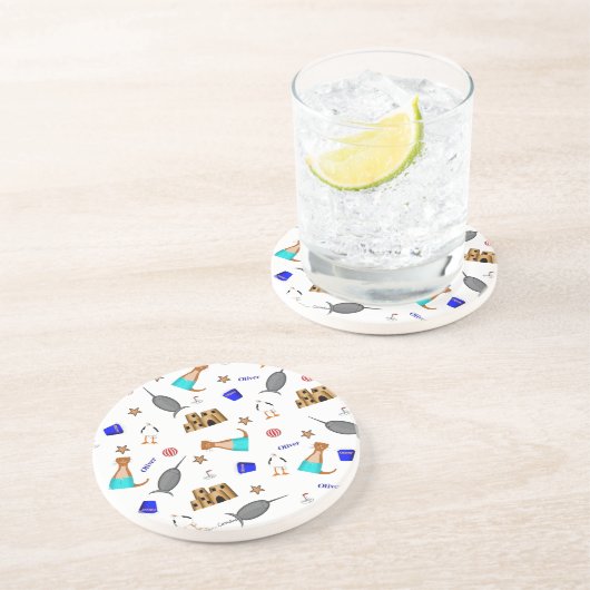 オリバーザオッターサマービーチバケーションパターン コースター (側面)