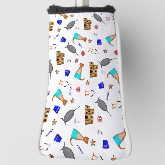 オリバーザオッターサマービーチバケーションパターン ゴルフヘッドカバー (回転90)