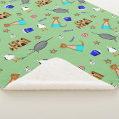 オリバーザオッターサマービーチバケーションパターン シェルパブランケット (3/4)