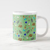 オリバーザオッターサマービーチバケーションパターン ジャンボコーヒーマグカップ (右)