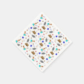 オリバーザオッターサマービーチバケーションパターン スタンダードカクテルナプキン (角)