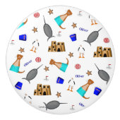 オリバーザオッターサマービーチバケーションパターン セラミックノブ (正面)