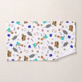 オリバーザオッターサマービーチバケーションパターン バスタオルセット (ハンドタオル)