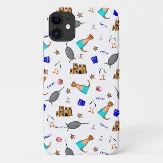 オリバーザオッターサマービーチバケーションパターン iPhone 11 ケース