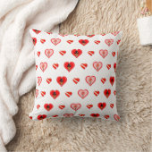 オリバーザオッターバレンタインデーのパターン クッション (ブランケット)