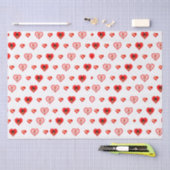 オリバーザオッターバレンタインデーパタン 薄葉紙 (クラフト)