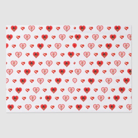オリバーザオッターバレンタインデーパタン 薄葉紙 (正面)