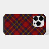 オリバータータンチェック赤い黄色の青い格子縞 iPhoneケース (裏面横)