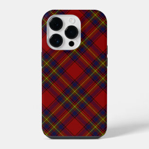 オリバータータンチェック赤い黄色の青い格子縞 iPhone 14 PROケース