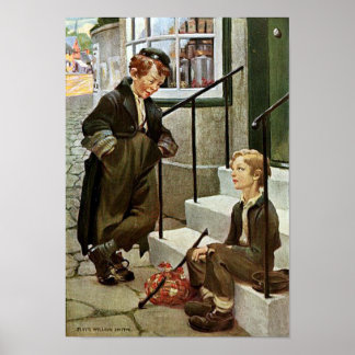 オリバーツイストプリントの巧みなドジャー ポスター