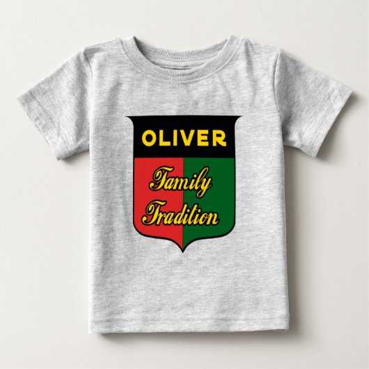 オリバー家の伝統 ベビーTシャツ (正面)