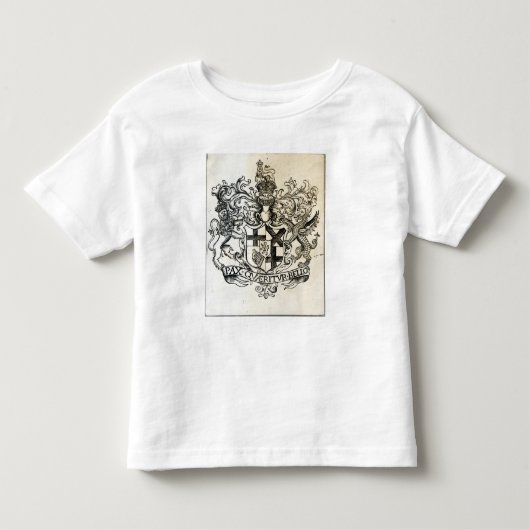 オリバー・クロムウェルの紋章付き外衣 トドラーTシャツ (正面)