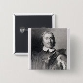 オリバー・クロムウェルのProtectorイギリスの主 缶バッジ (正面&裏面)