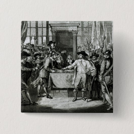 オリバー・クロムウェル 缶バッジ (正面)