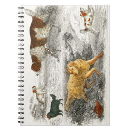 オリバー・ゴールドスミスの犬とコッカー ノートブック