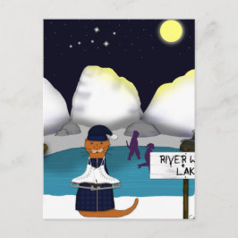 オリバー・ザ・オッター・スケート場の川 ポストカード