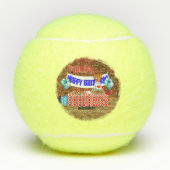 オリバー・ザ・オーターは6歳！ハッピーバースデー テニスボール (正面)
