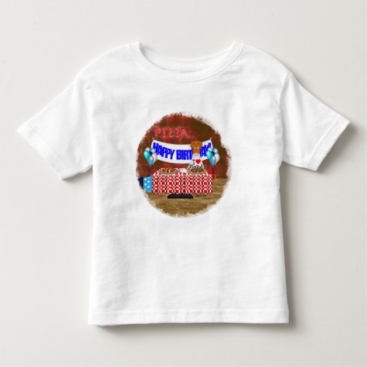 オリバー・ザ・オーターは6歳！ハッピーバースデー トドラーTシャツ (正面)